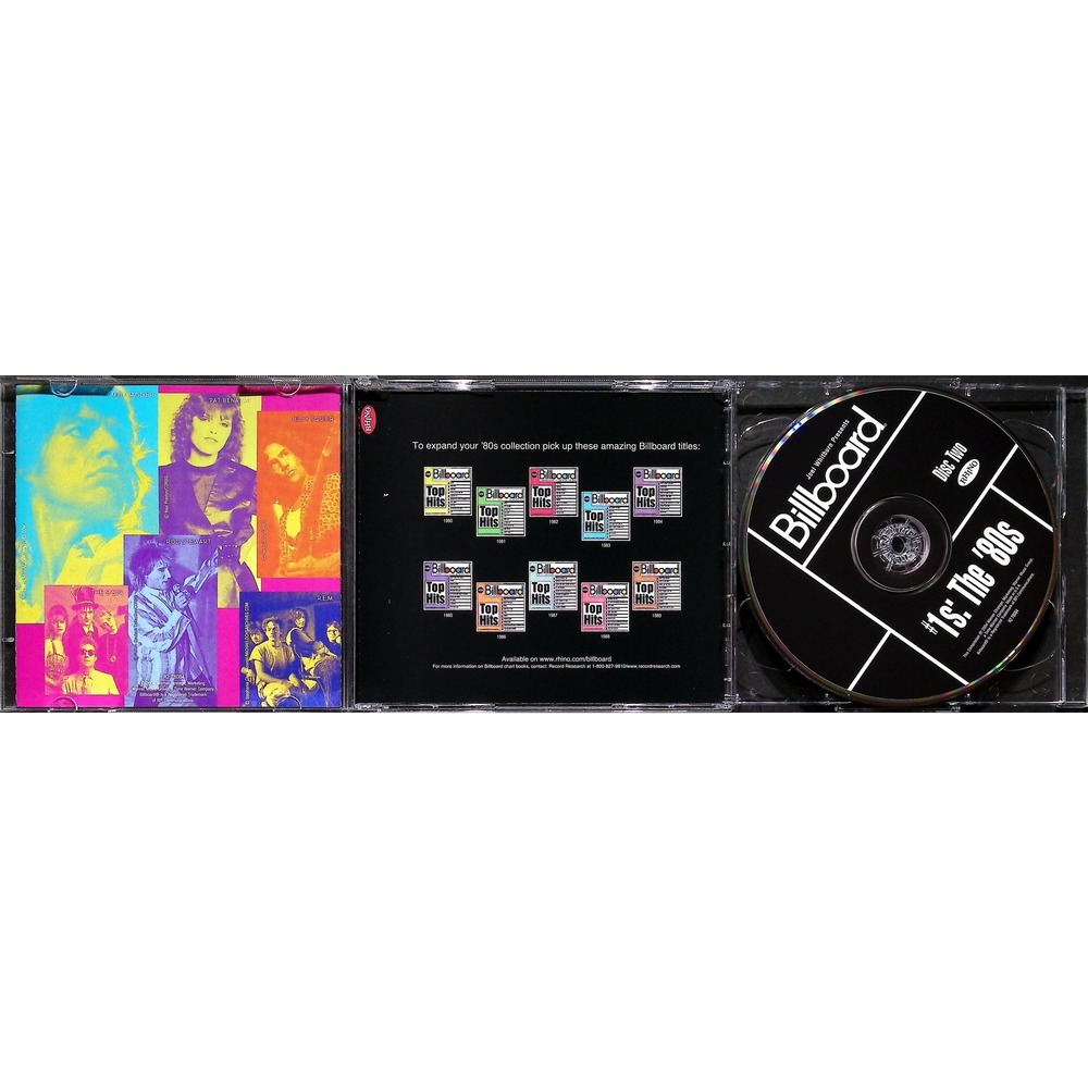 Rhino CD Billboard #1s: The '80s Pop Rock 2-Disc Compilation 2004 - Picture 5 of 5